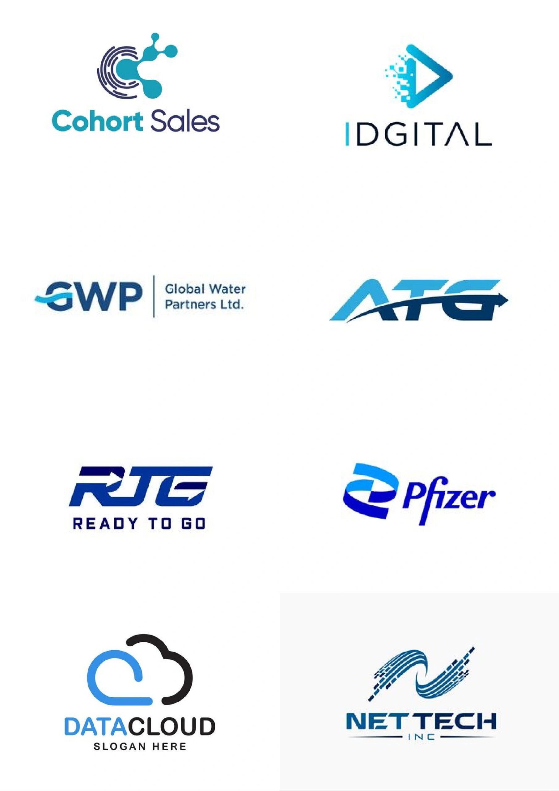 简洁而现代:科技公司的logo应该保持简洁,清晰和现代化的设计风格