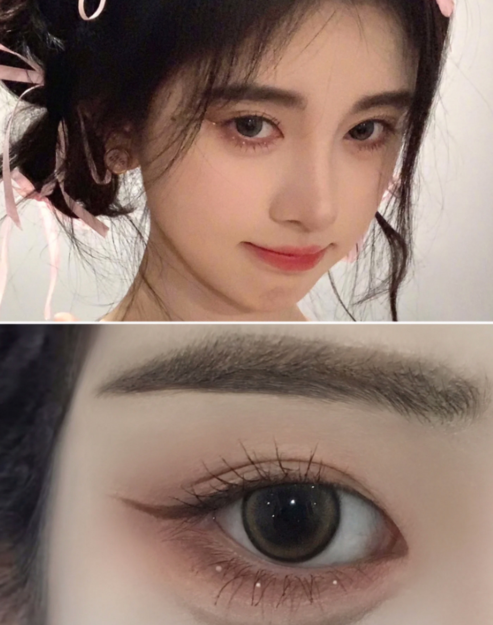 #双十一种草大会# 内双眼妆|鞠婧祎纯欲甜妹约会妆✨温柔斩男🩰 