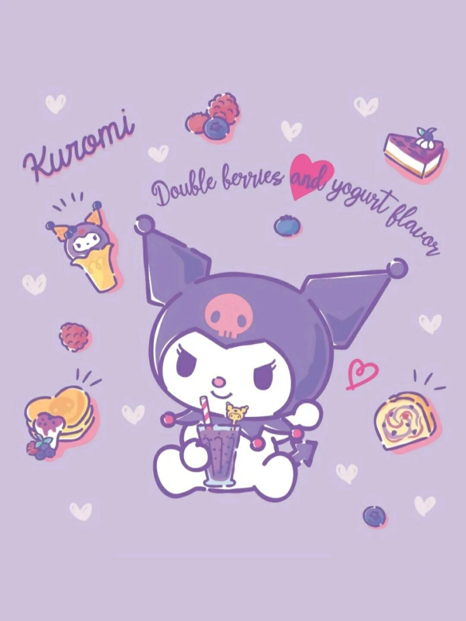 一位贝贝要的库洛米微信背景图