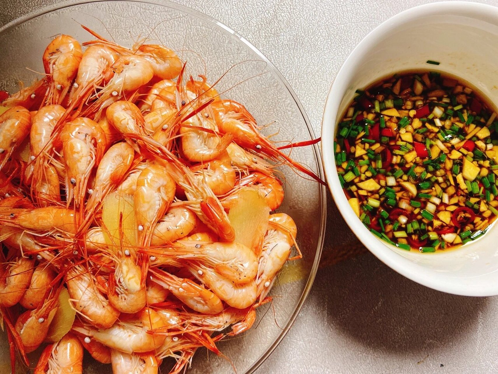 水煮河虾 #美食日常# #家常菜