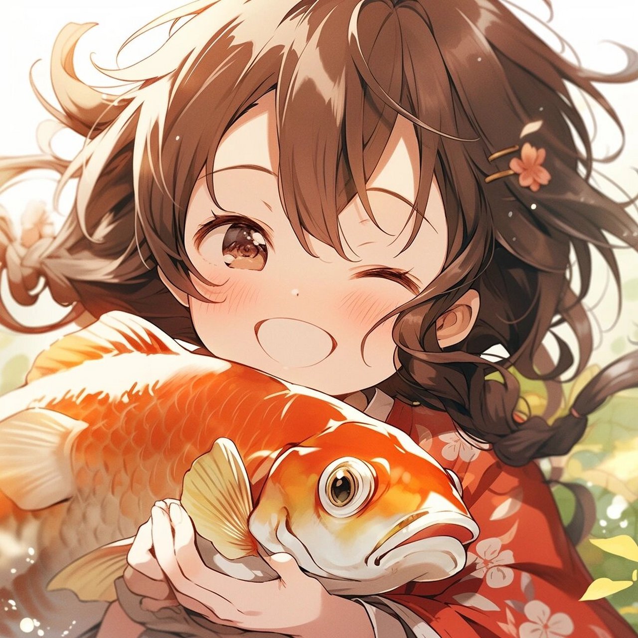 【必看】小女孩抱着大锦鲤头像,你绝对不能错过! ?