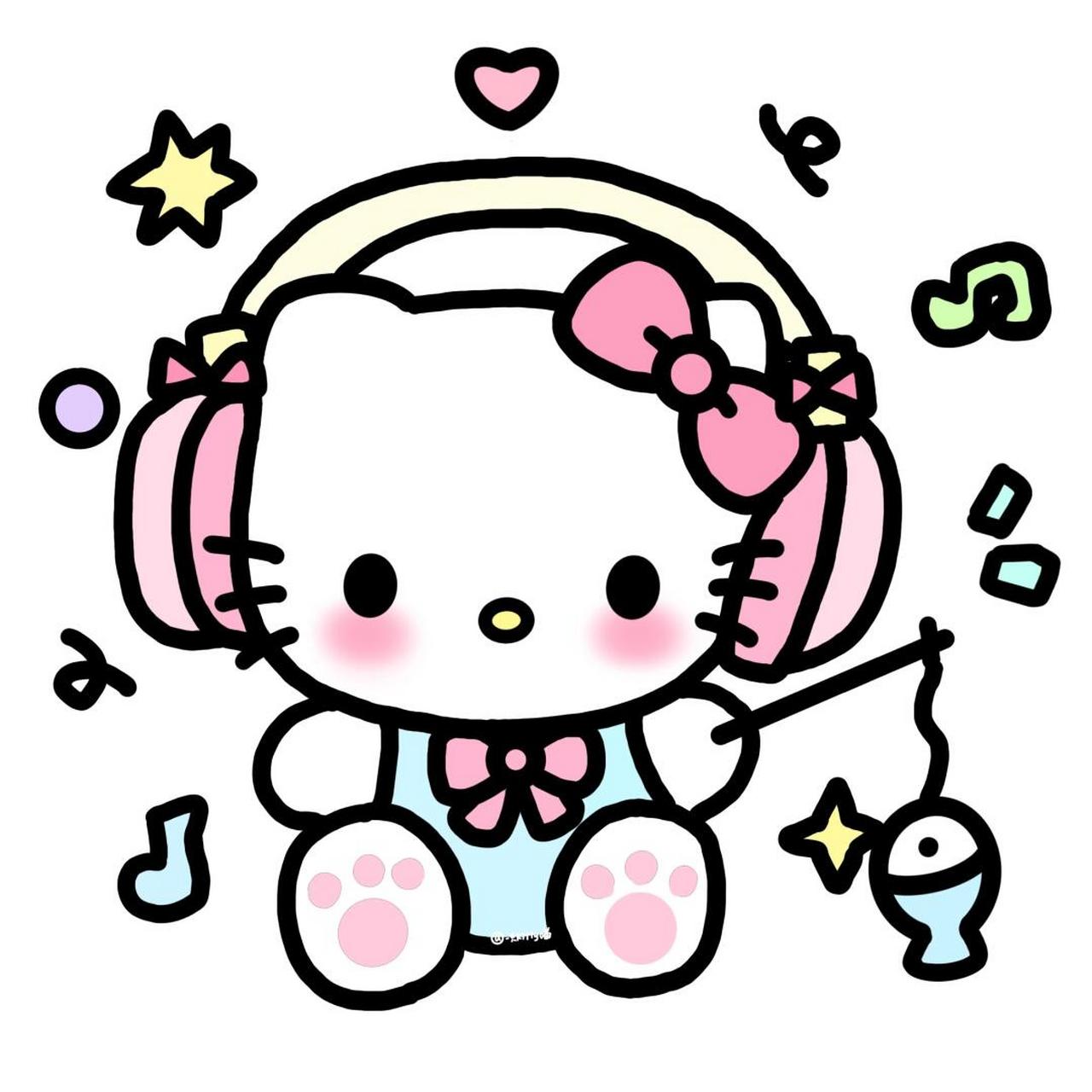 procreate绘画# #kitty# #情侣头像# #可爱情头# #微信头像# #可 