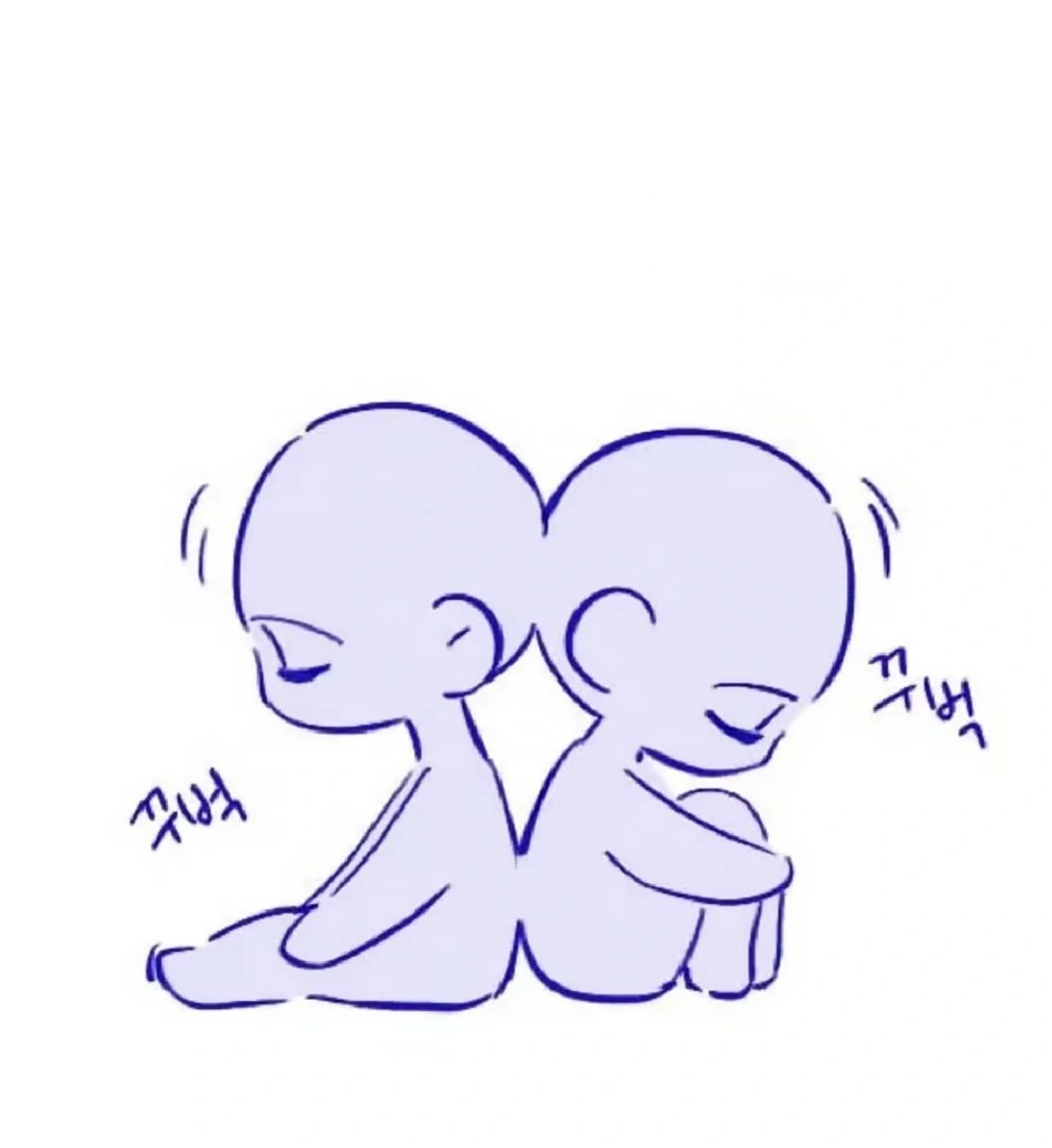 q版双人素材模板 觉得可爱的点点赞关注收藏吧