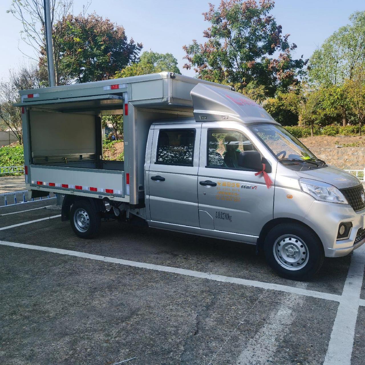 福田汽车祥菱各系列翼展厢式货车 摆摊神车.