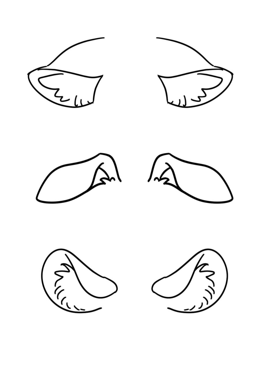 动物耳朵简笔画简单图片