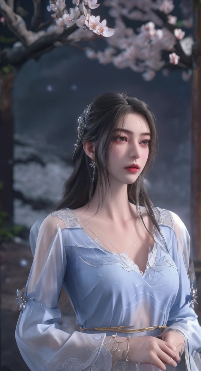 李慕婉雨天写真壁纸 仙逆李慕婉