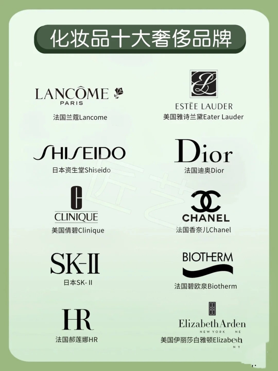 化妆品10大奢侈品牌 化妆品10大奢侈品牌