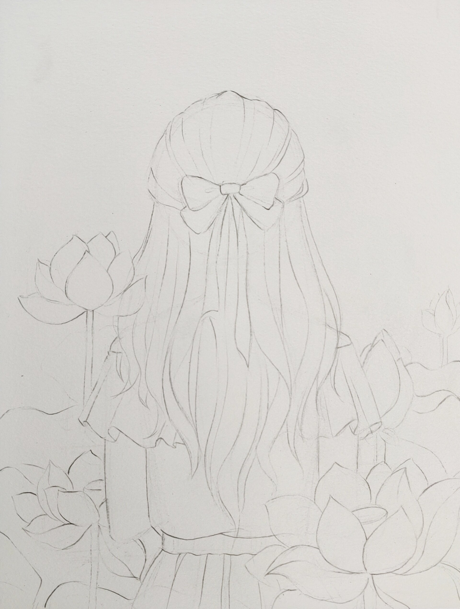 水彩背影系列之