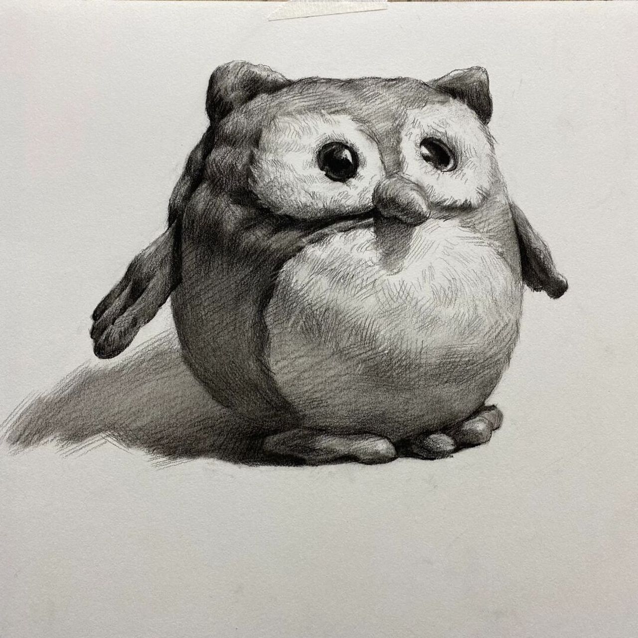 毛绒娃娃的素描步骤,喜欢拿去吧.