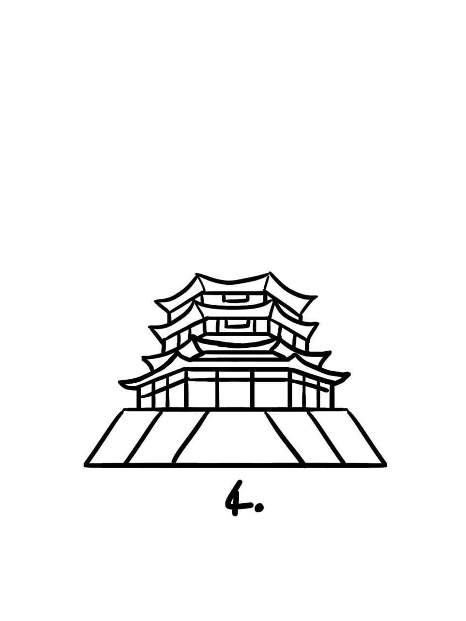 如何画天宁宝塔|地标建筑简笔画教程60 地标建筑简笔画教程60--天宁