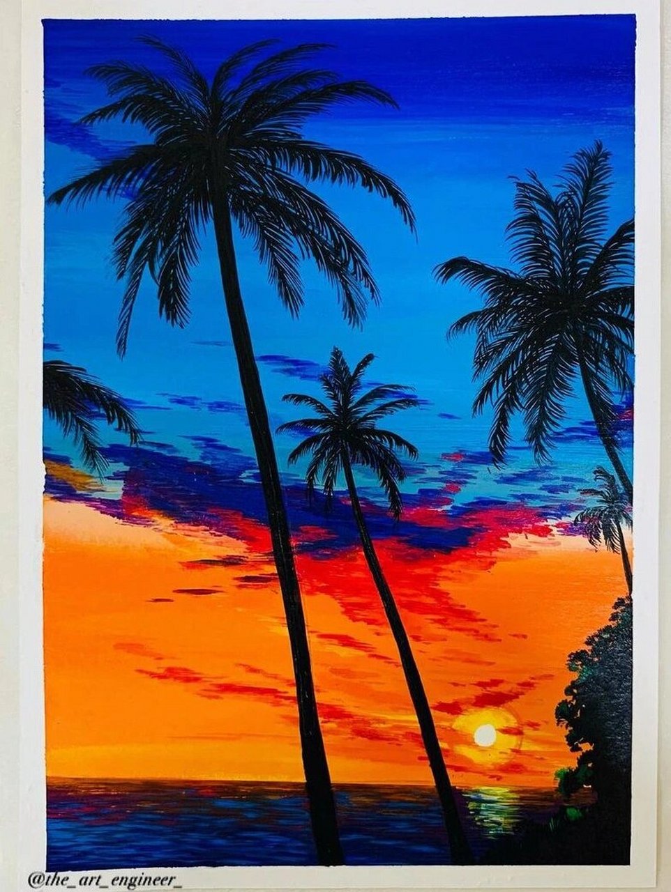 水粉画/丙烯画/风景画/装饰画/色彩绘画 水粉画是使用水调和粉质颜料