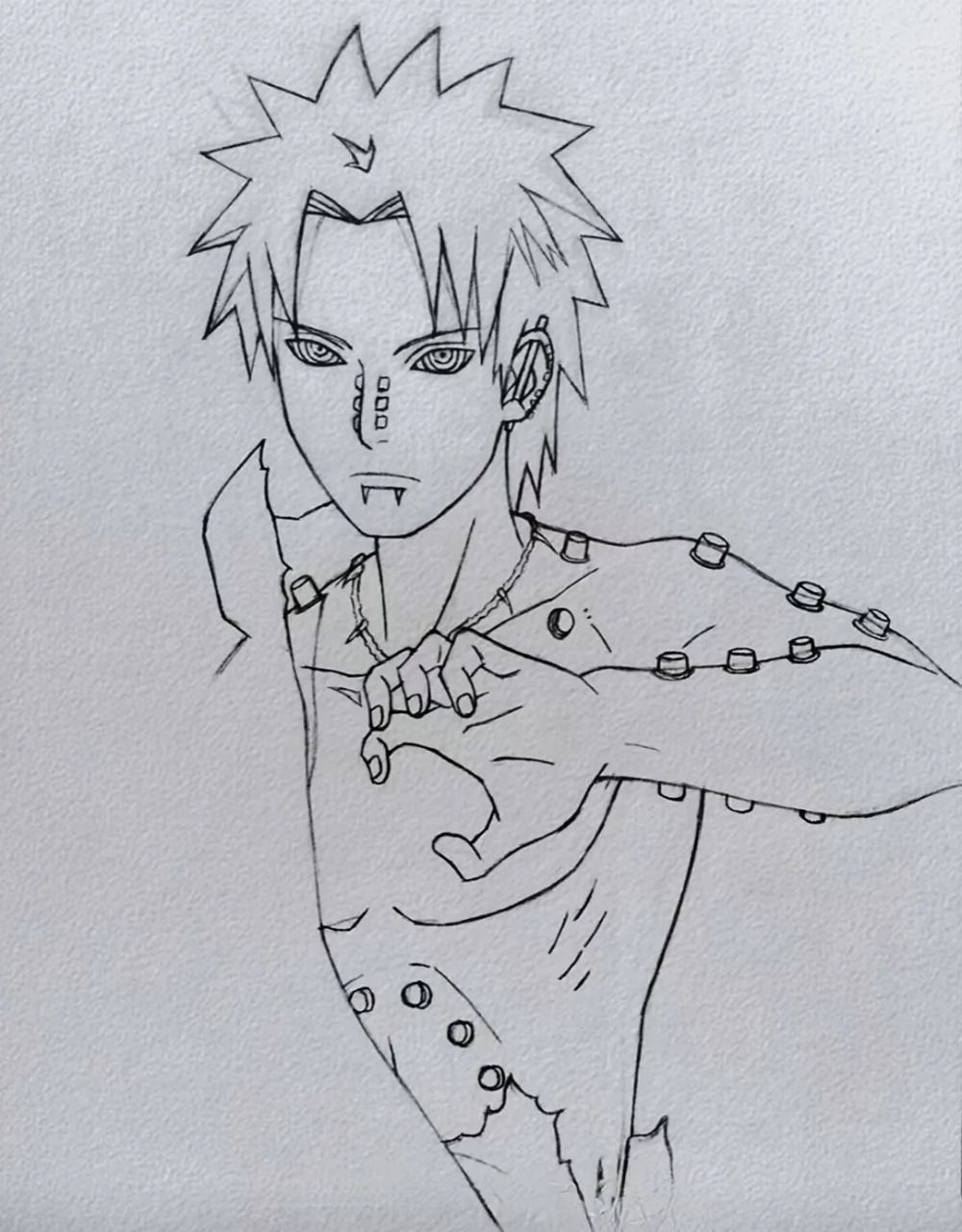 佩恩天道超手绘 动漫手绘