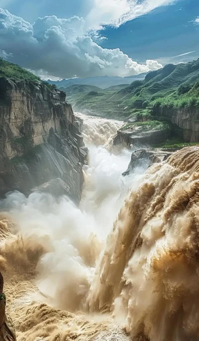 上联:青山绿水画中走,诚邀下联 我的下联:黄河长江梦里游