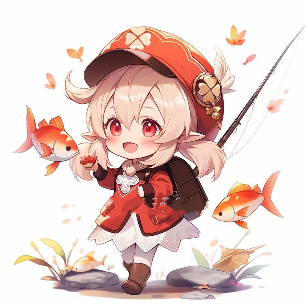 原神头像 | q版·多角色🎣 心海:鱼鱼那么可爱,为什么要钓它?!