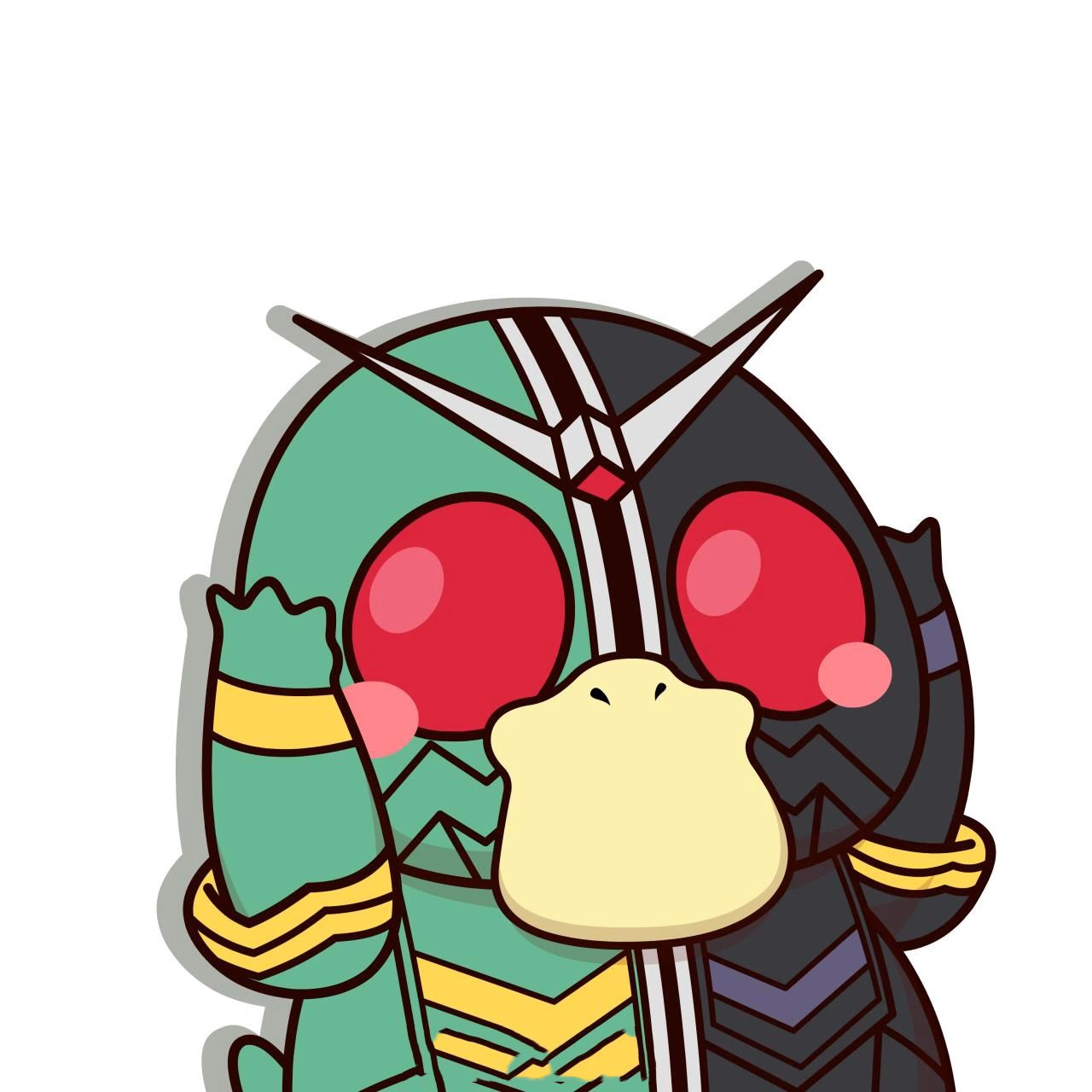 可达鸭系列头像之新平成假面骑士 可达鸭系列头像之新平成假面骑士