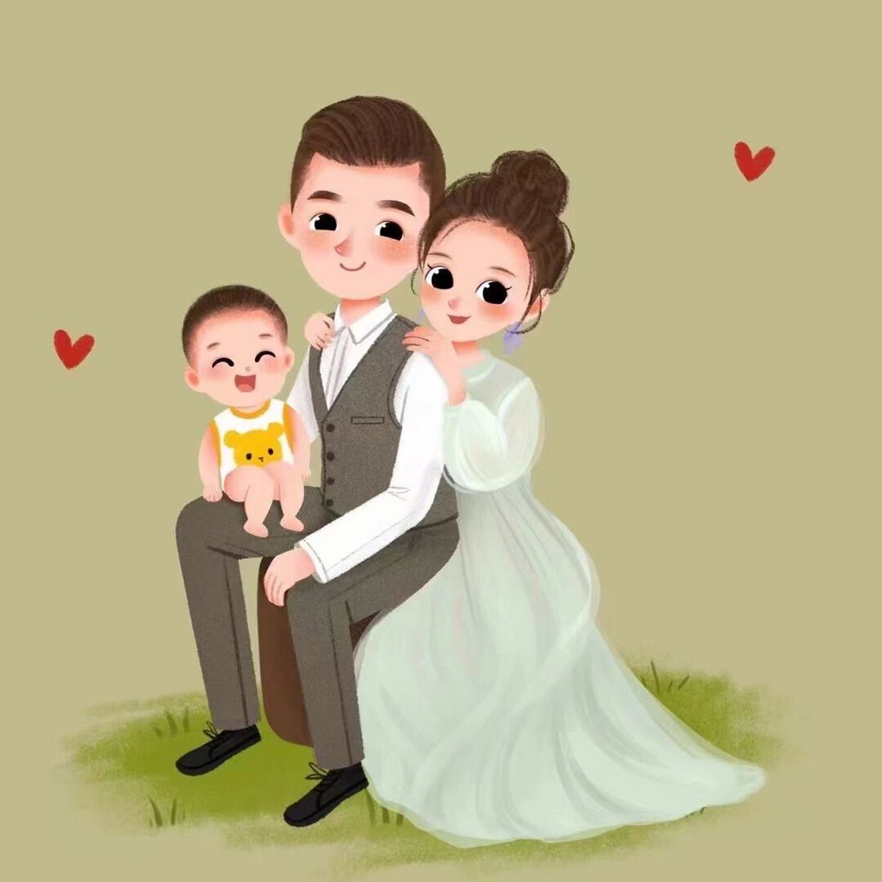 腹开七层,成为漫漫妈7315 现在偶尔更新卡通漫画头像&宝妈带娃