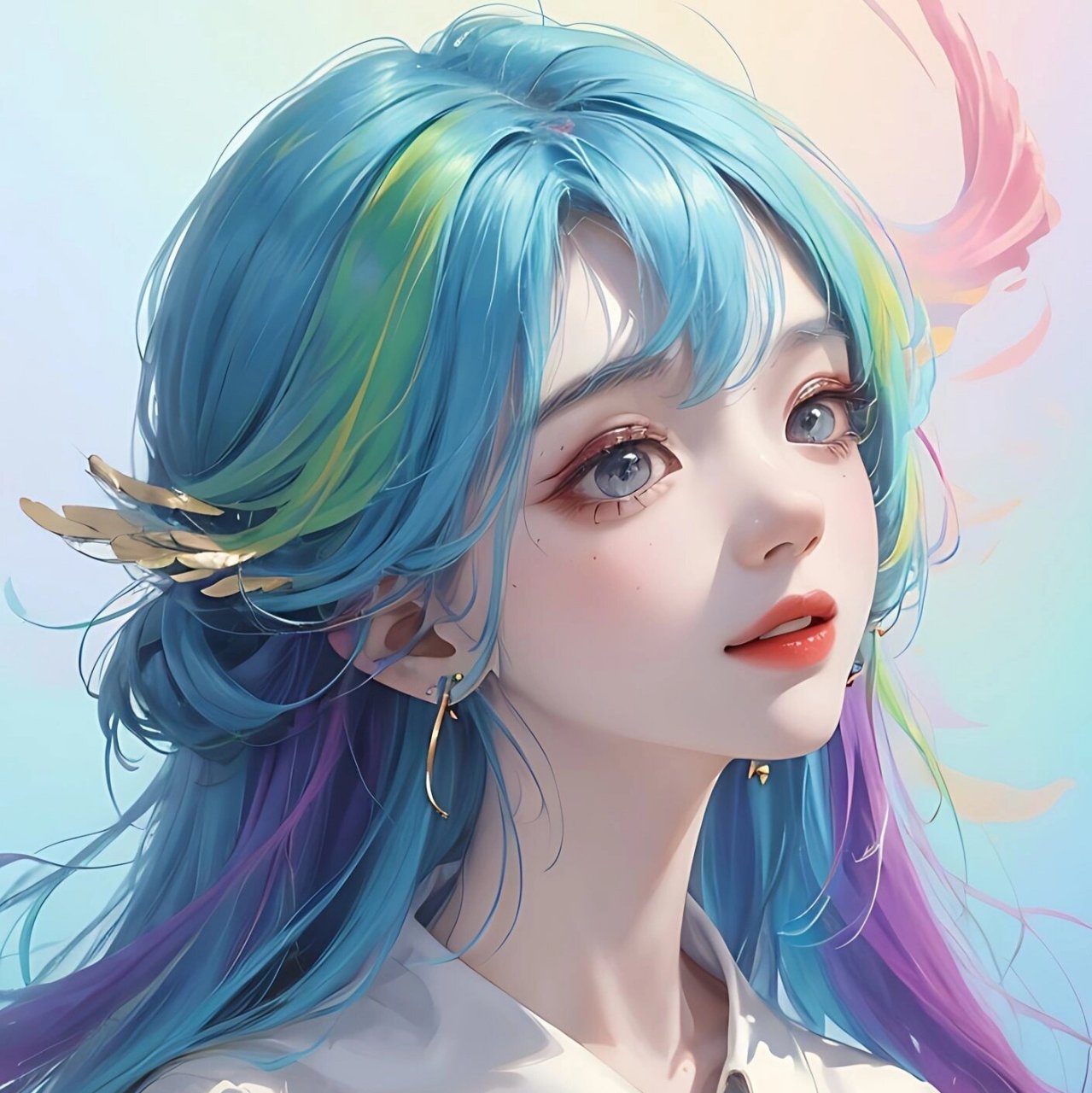 灵动活泼女生头像,生活也要五彩斑斓