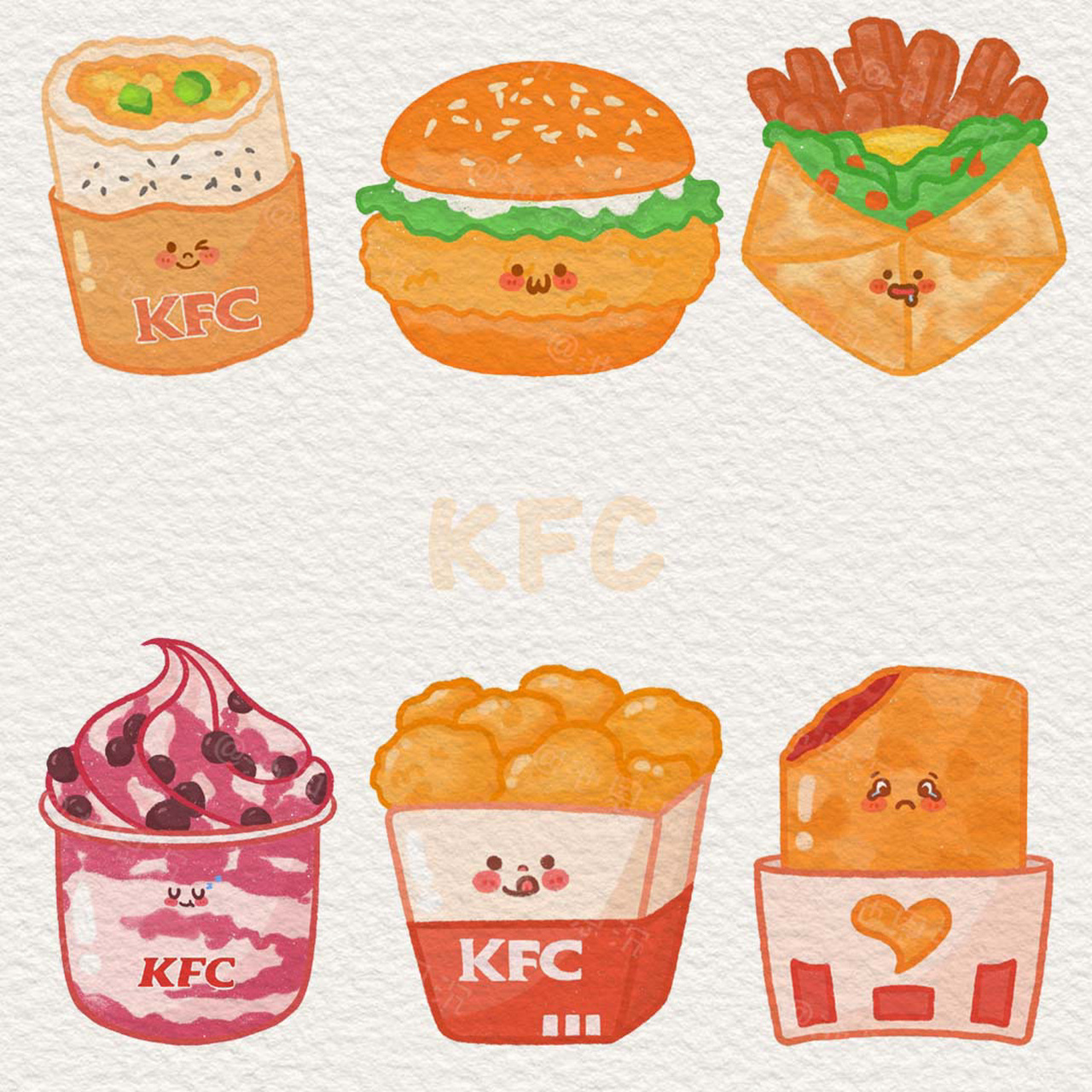 KFC标志简笔画图片
