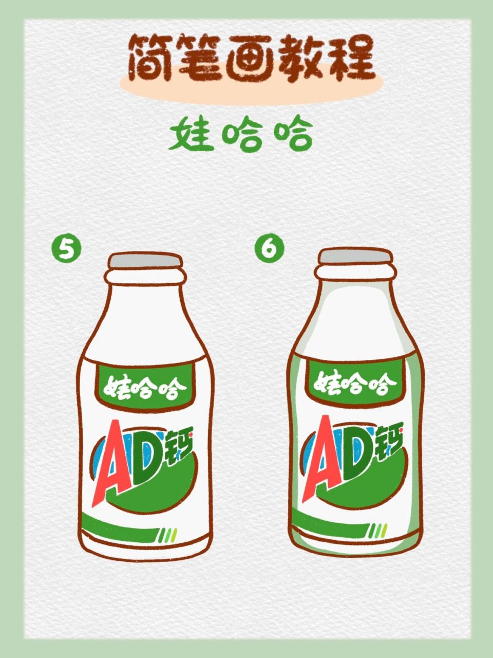 97简笔画|娃哈哈(内附步骤图) 61 娃哈哈啊,娃哈哈啊,每个人脸上