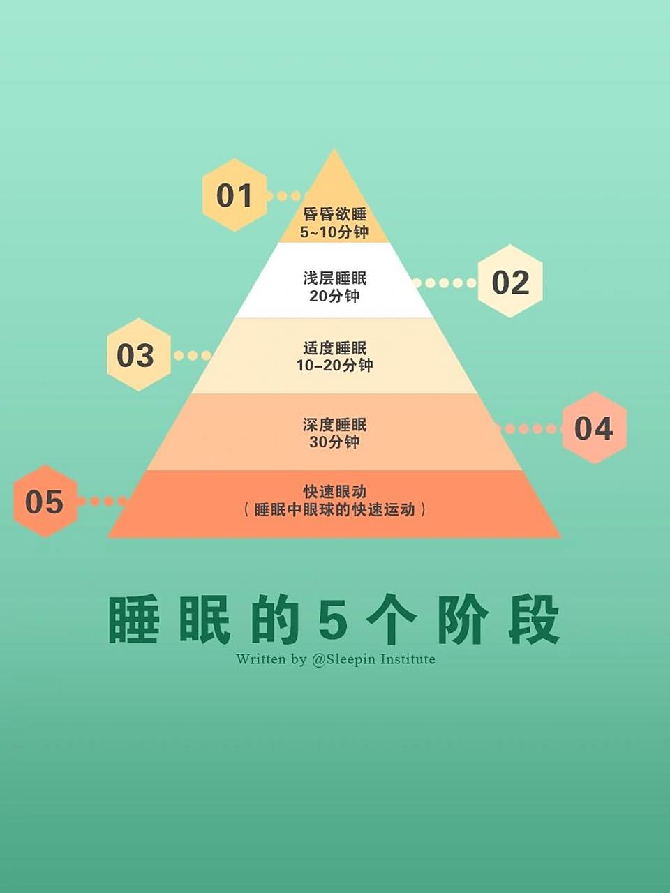 一张图带你了解睡眠的五个阶段95 这是睡眠研究所陪伴你的第866