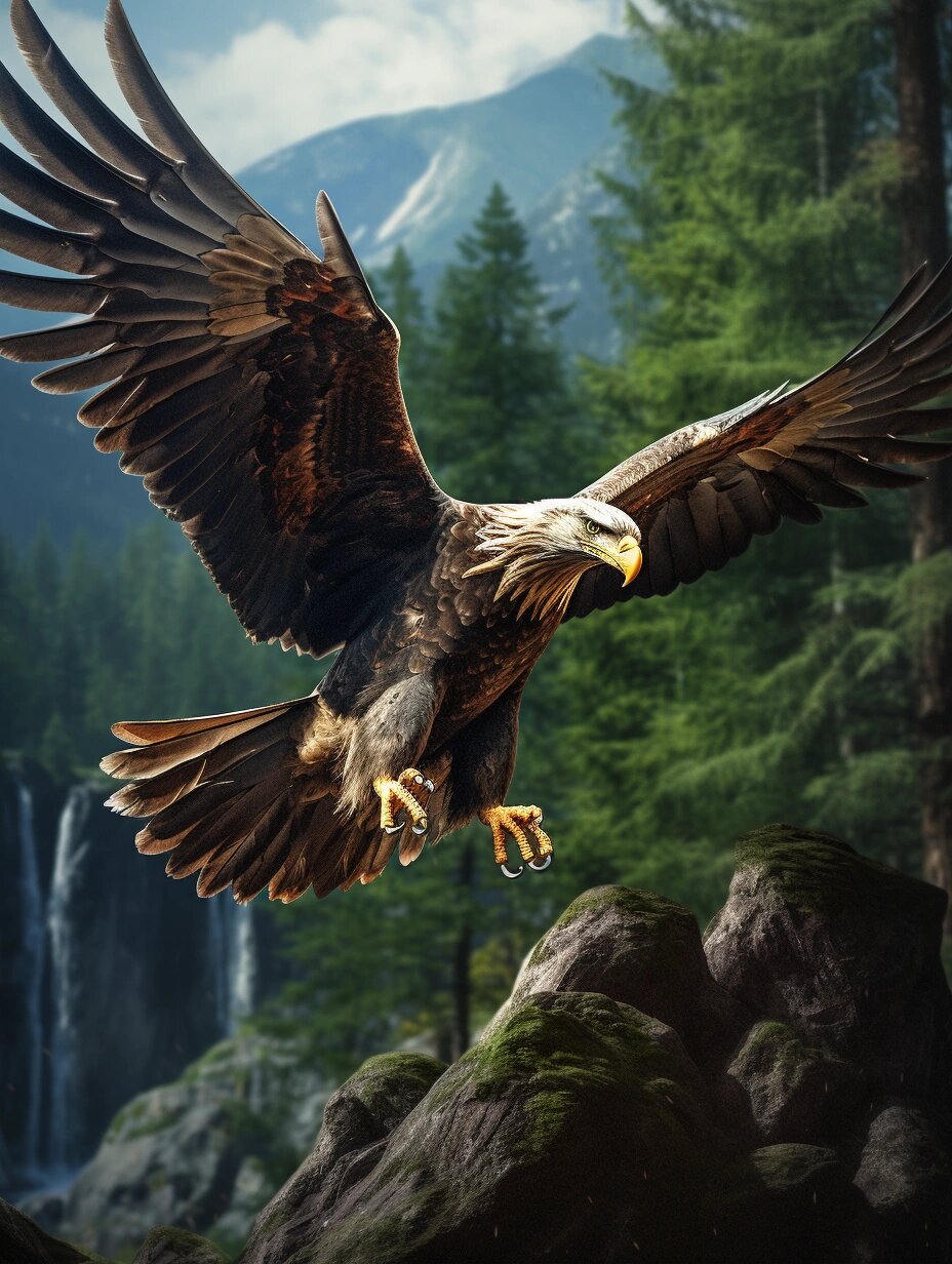 鹰是自由的化身,是勇气的象征 它用飞翔诠释了生命的意义,用坚韧书写