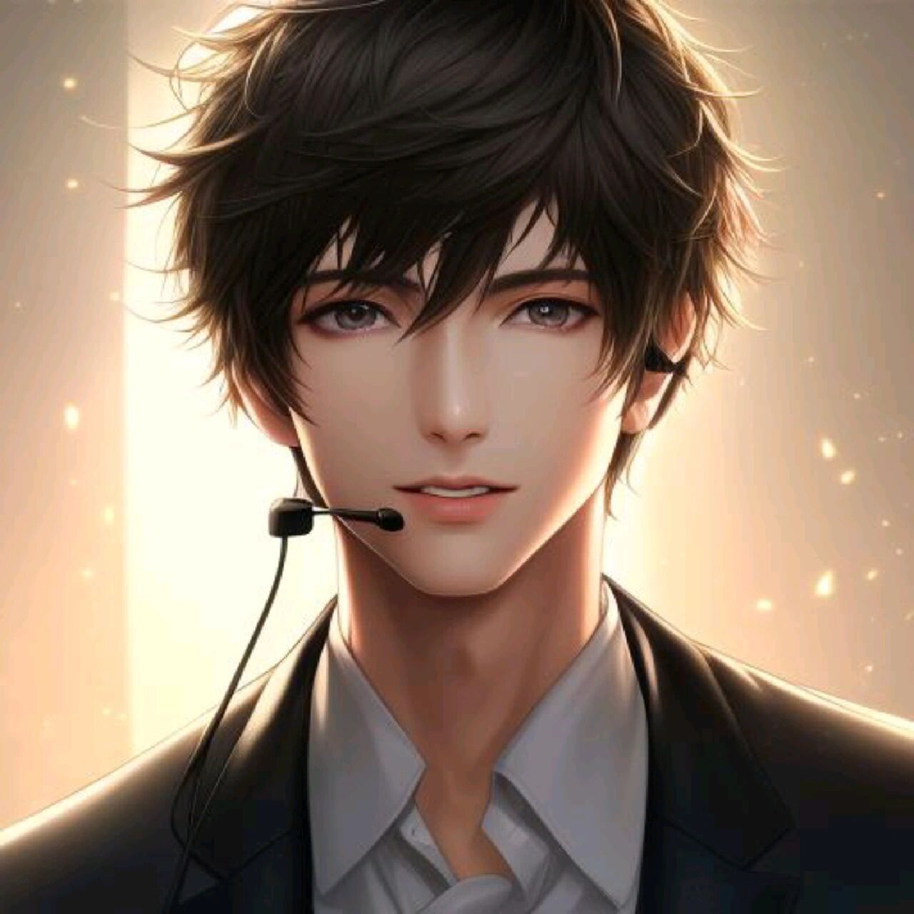 glow男头像关键词(电竞,主播) 精美cg,帅哥 少年,短发 凌乱的发丝