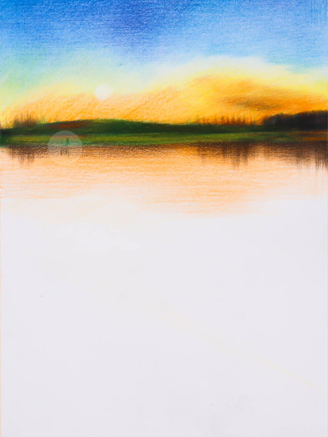 彩铅手绘风景图