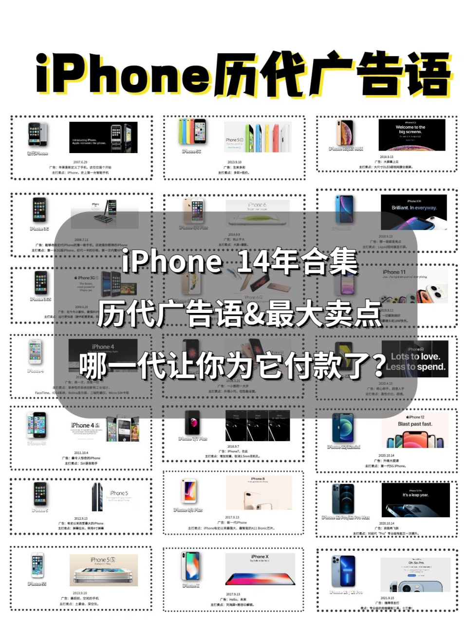 14年95iphone歷代廣告語&最大賣點盤點 909月15日,蘋果公司如期