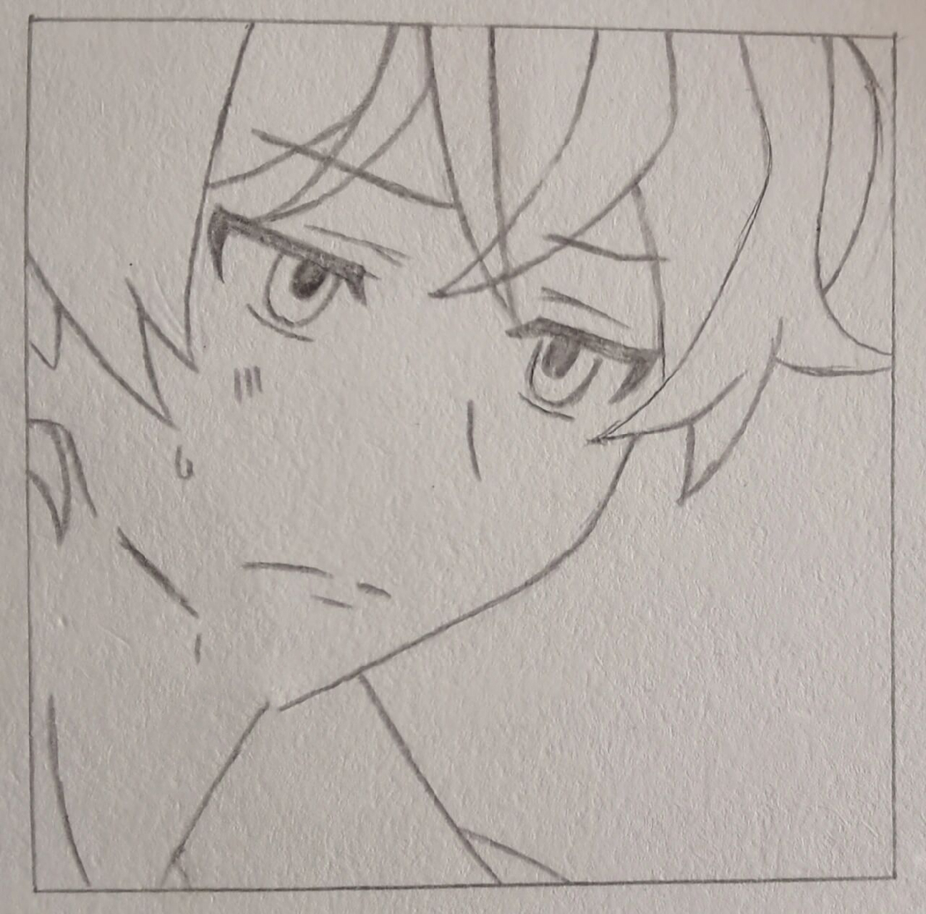 动漫人物简笔画教程 临摹 ,不知道为什么一看就会,一画就废