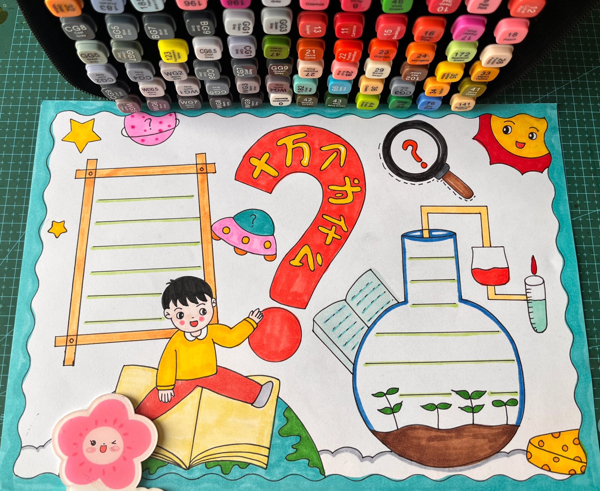 十万个为什么手抄报