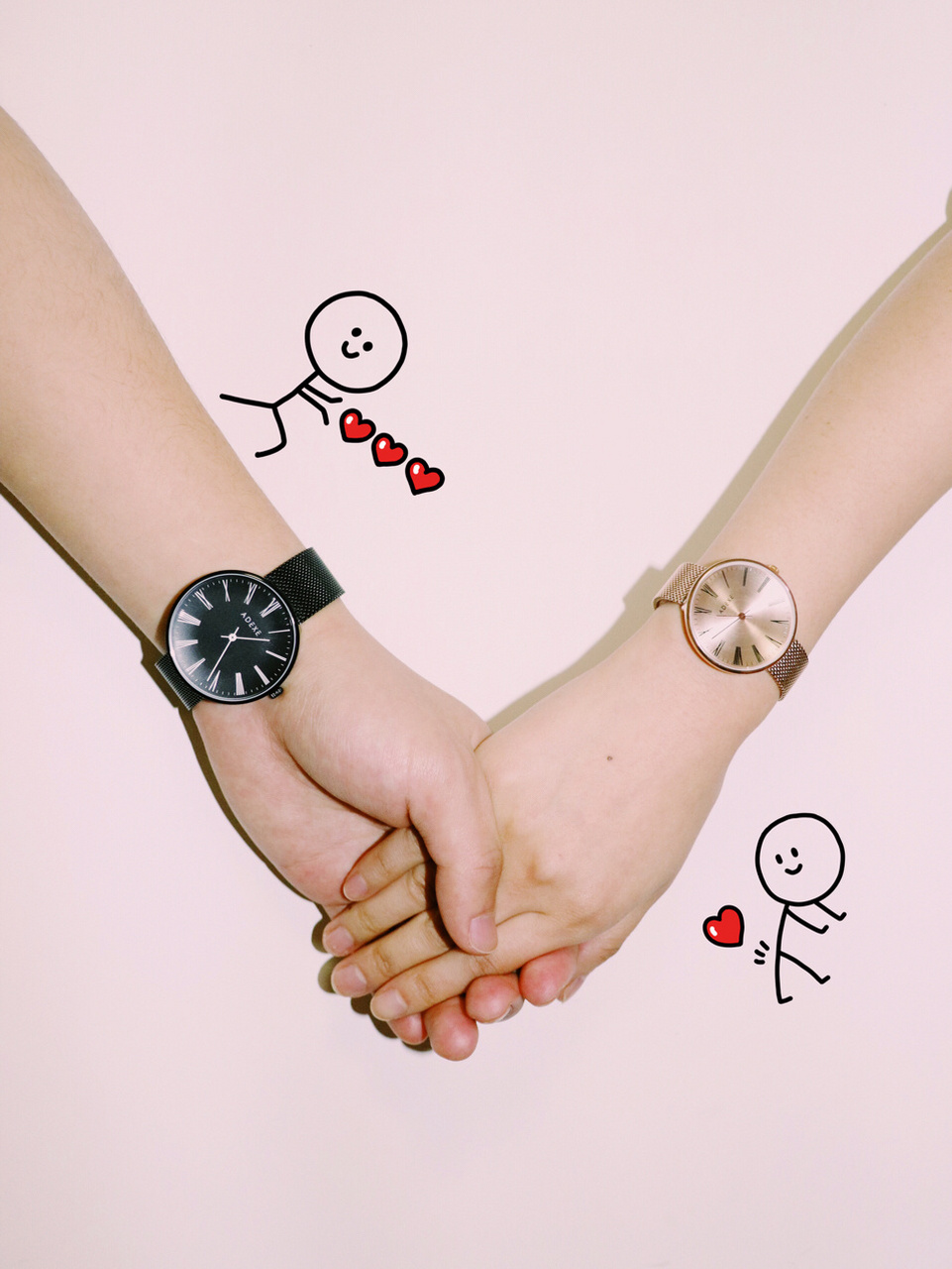 99分享一波最近超火的情侣手势拍照99 16615找一面干净的最好