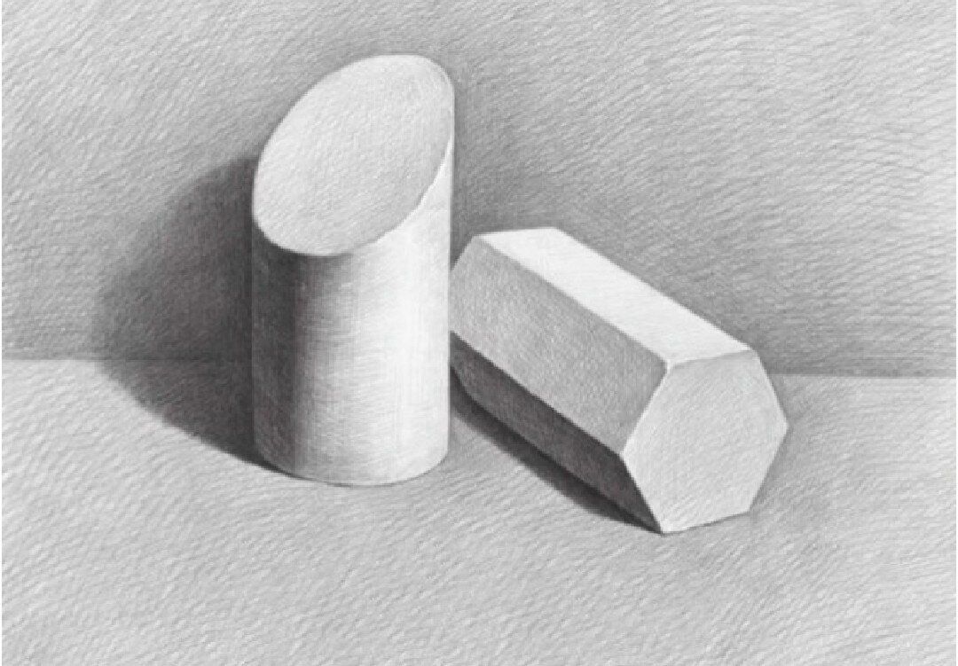 素描第二阶段:几何体双组合