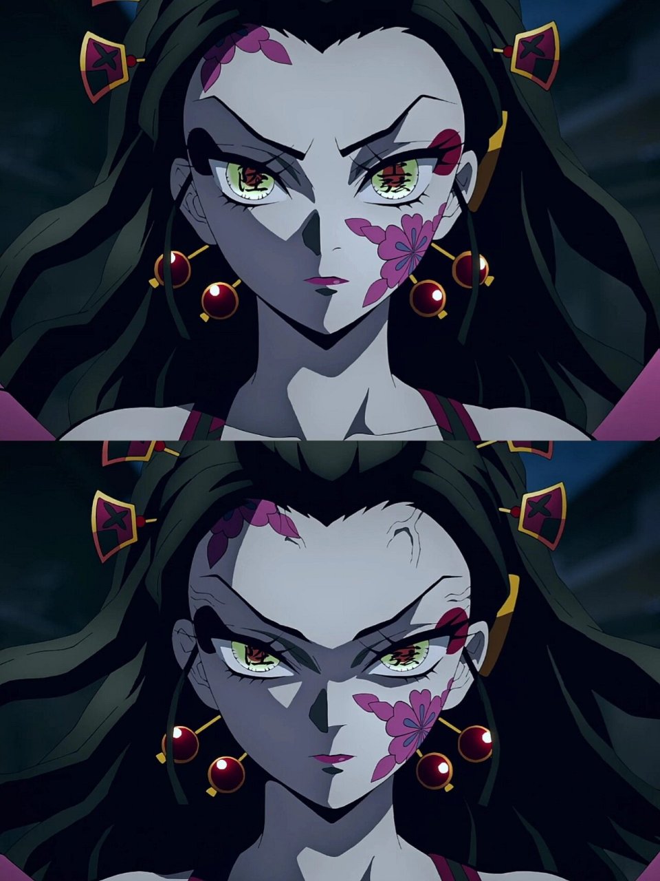 堕姬确实美丽 不仅漂亮有实力,主要还有哥哥护着