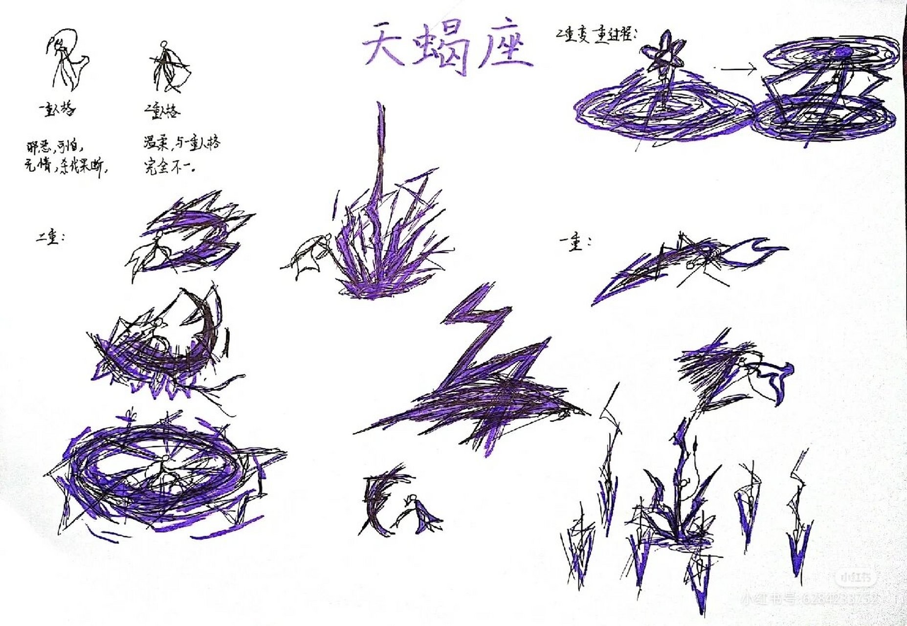 星座火柴人天蝎座