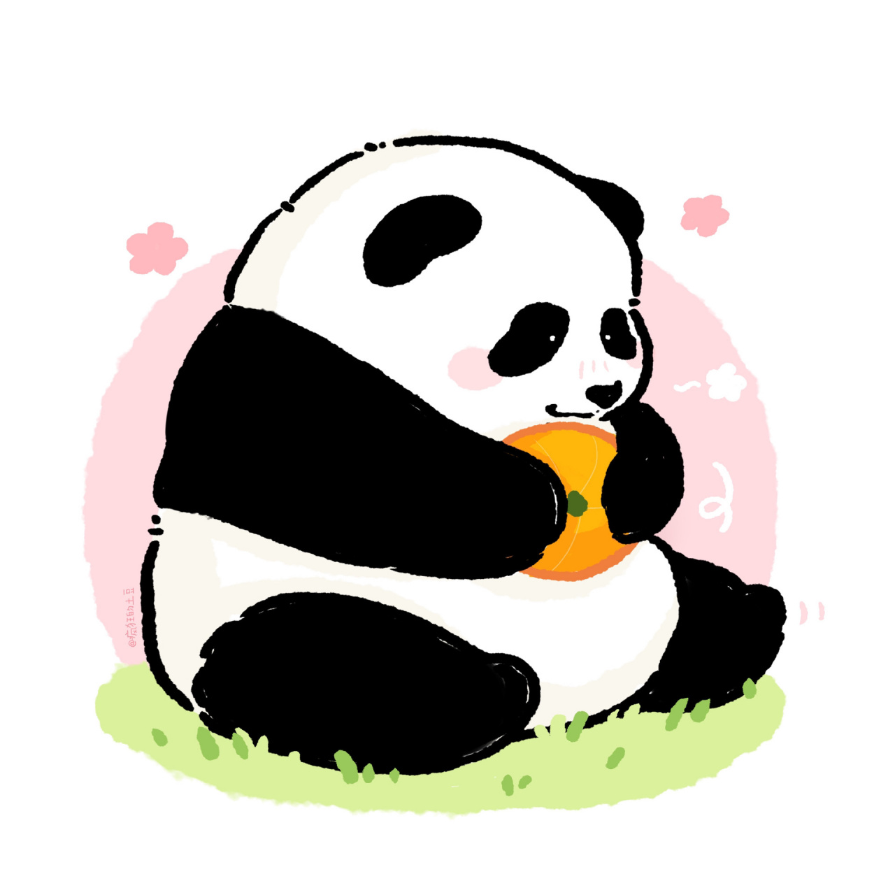 熊猫届的顶流女明星 花花头像 来咯     花花软萌圆润的样子超可爱!