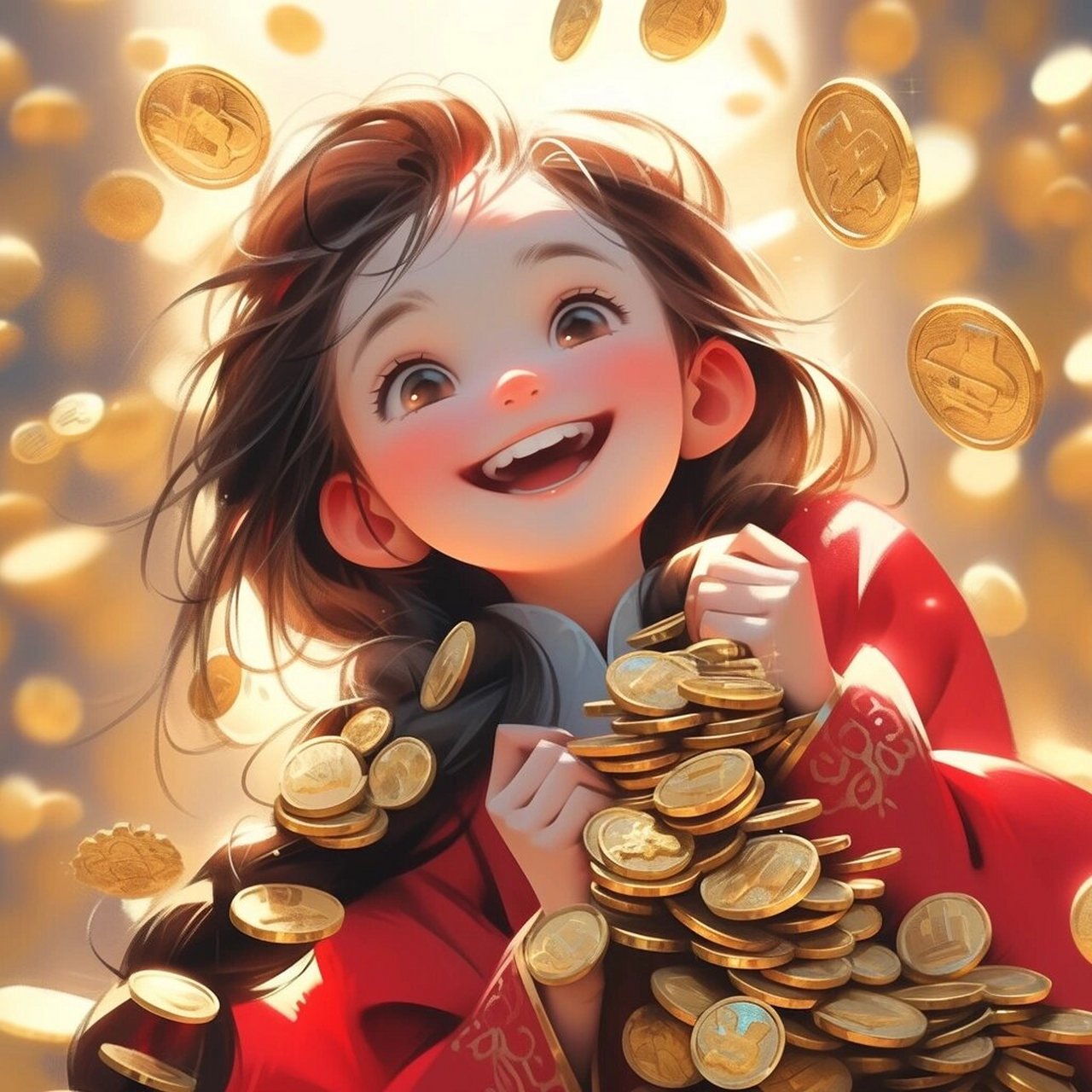 招财头像/不发脾气,只发财90