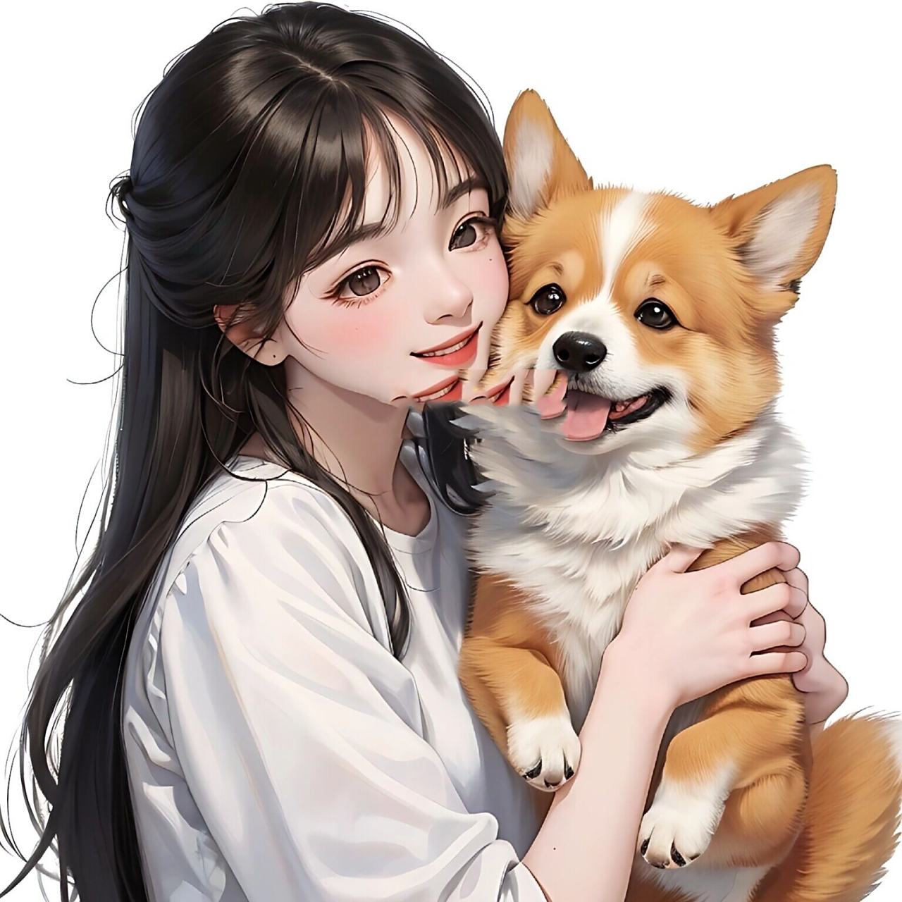 一组萌宠亲子头像7815养柯基狗狗的来领头像啦 原创图片,请勿转载