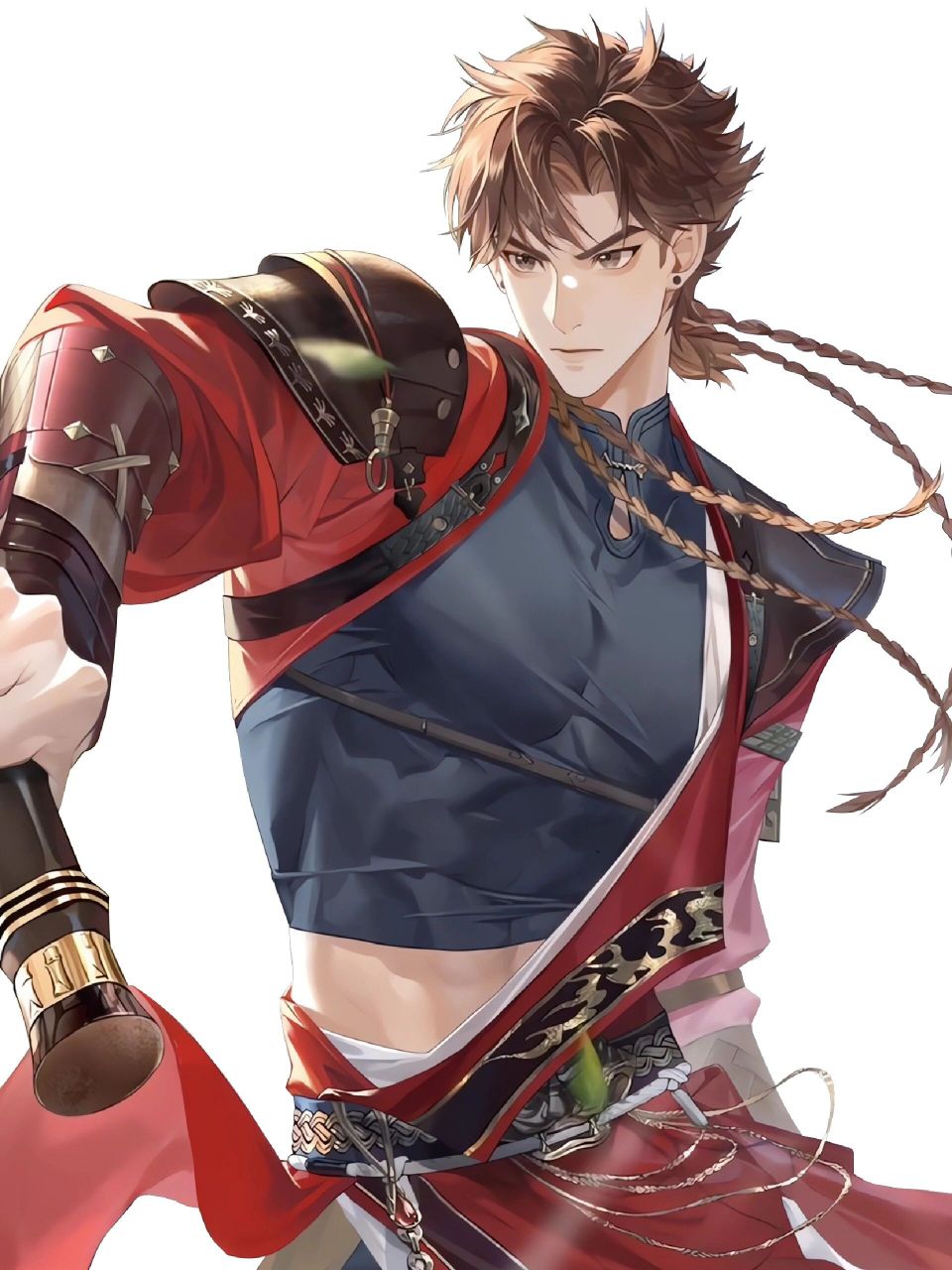 代号鸢 孙策 剧情cg抠图 后面还修了两张,也是手机壁纸的比例,眼神真