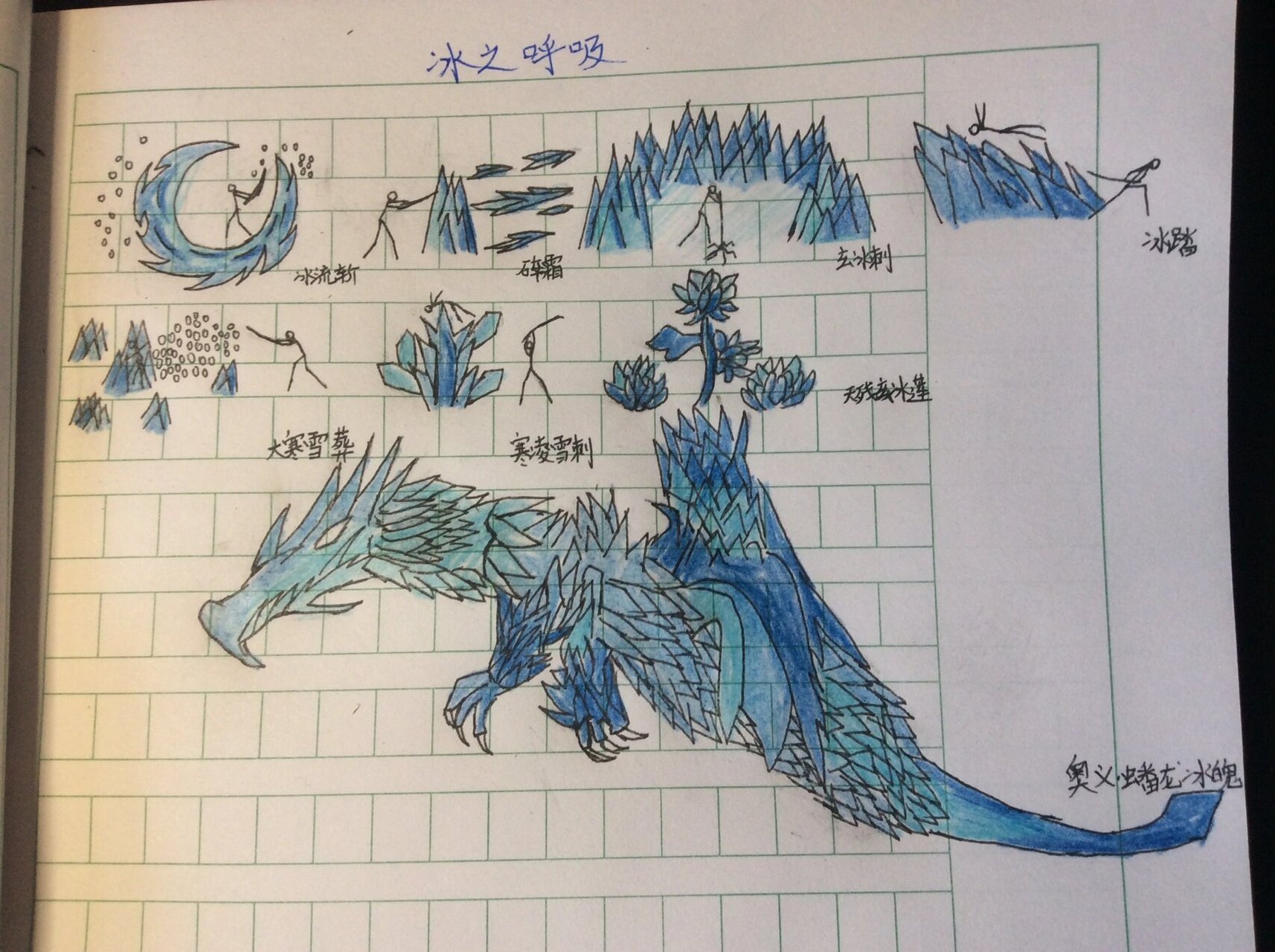 鬼灭之刃&自创呼吸法&冰之呼吸!