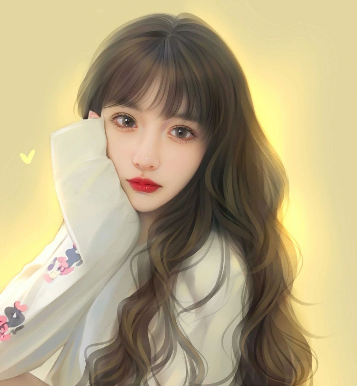 手绘画一个唯美好看的女生动漫头像 太美了 日常绘画分享  分享一组