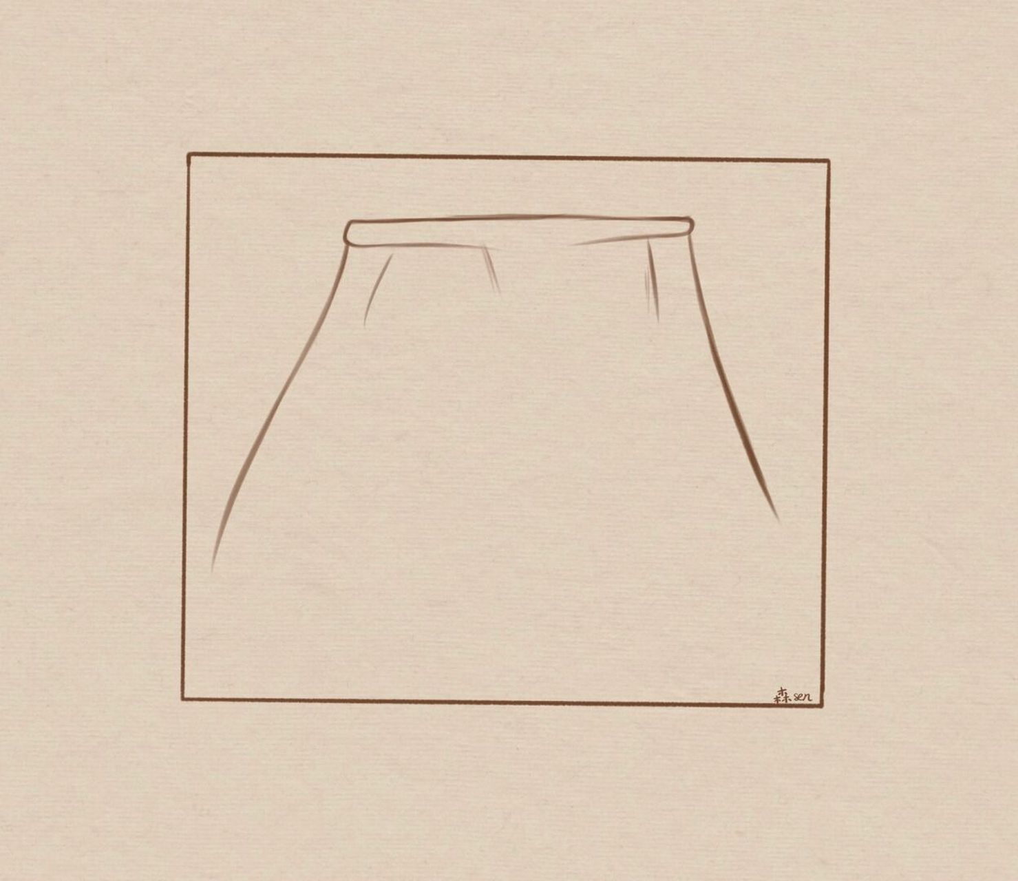 裙摆简笔画|附过程 临摹 #简笔画教程# #画画# #简笔画# #画个简笔画