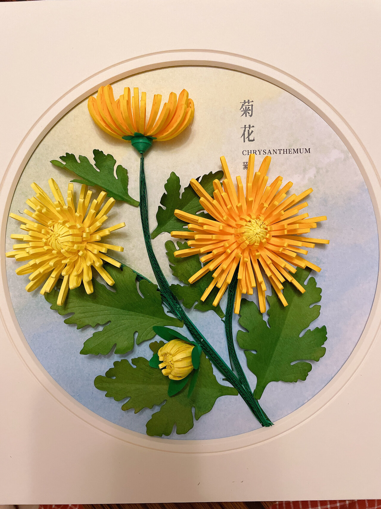 衍纸作品——菊花