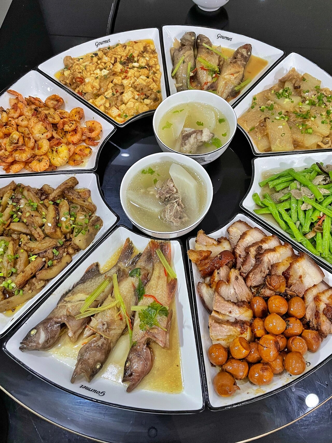 公公做的家常菜7815八菜一汤 白饭任装