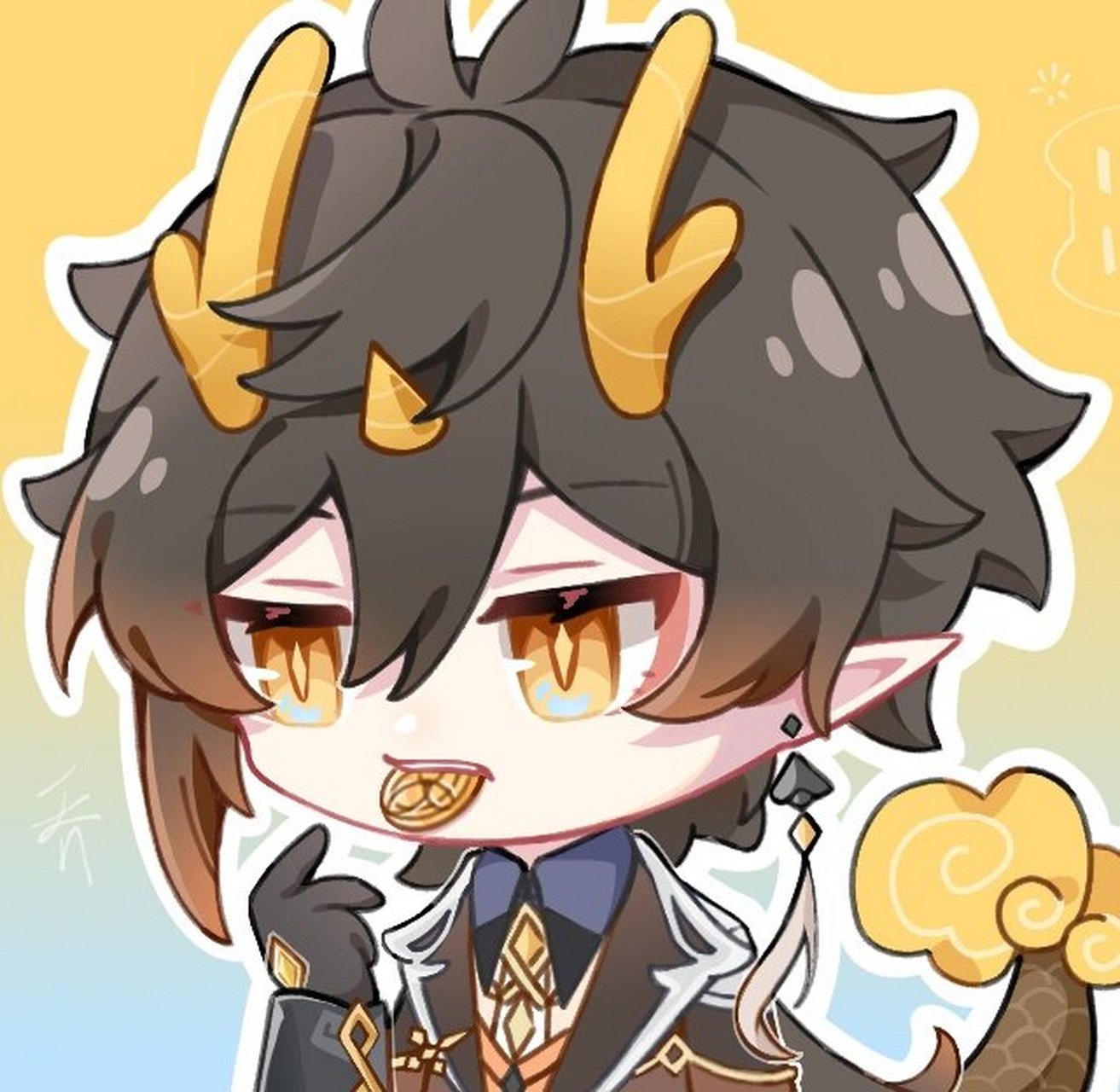 钟离但公钟 跟之前的鸭鸭是一对滴