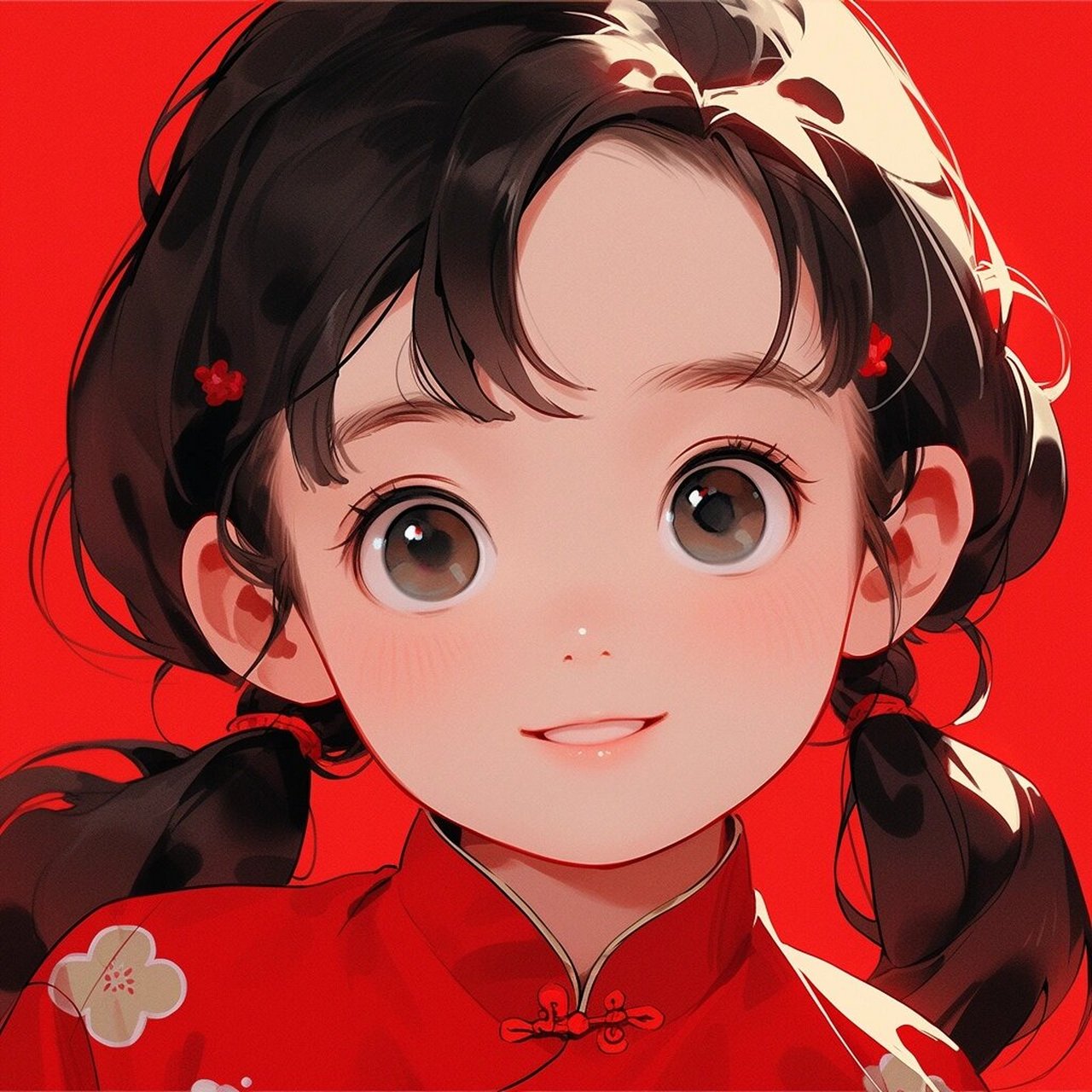 头像|喜庆满满红红火火的2024新年头像 #温柔女头# #可爱女头# #头像