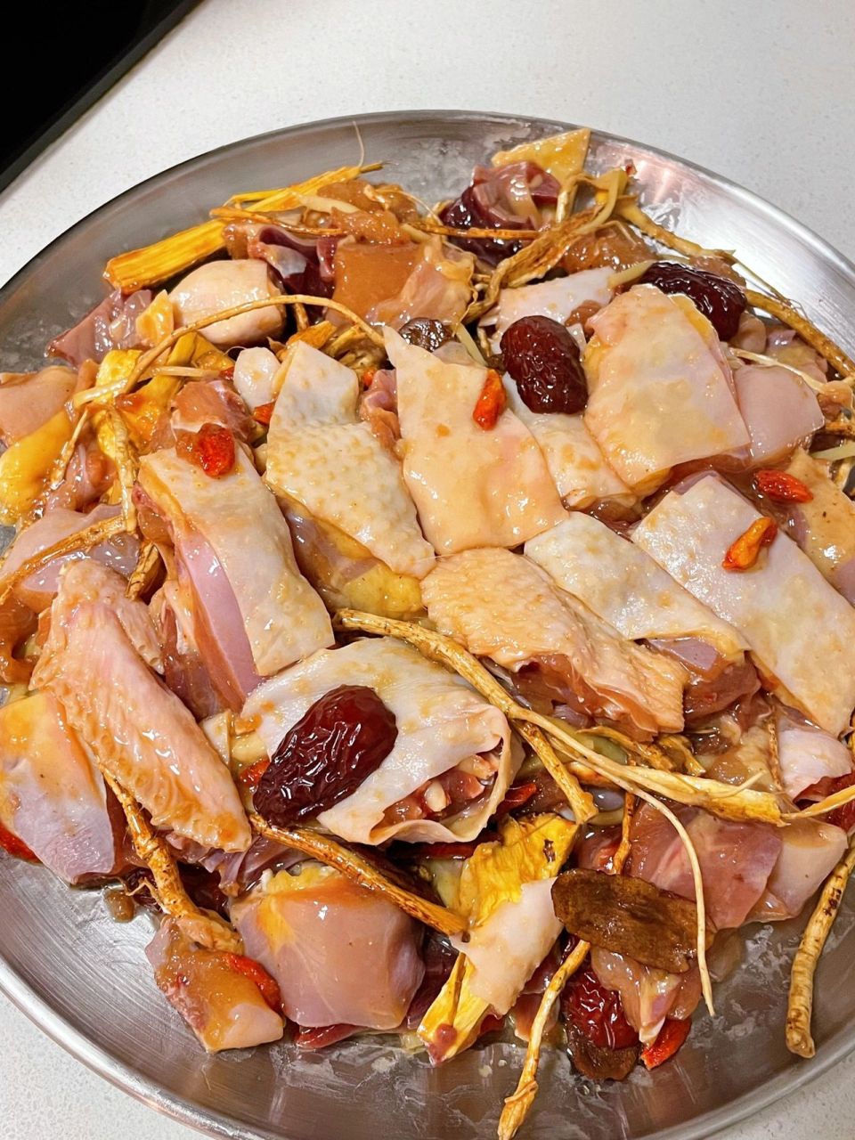 老爸教我做菜第十二天【五指毛桃蒸鸡】 感谢老爸的菜谱~又学会一道菜