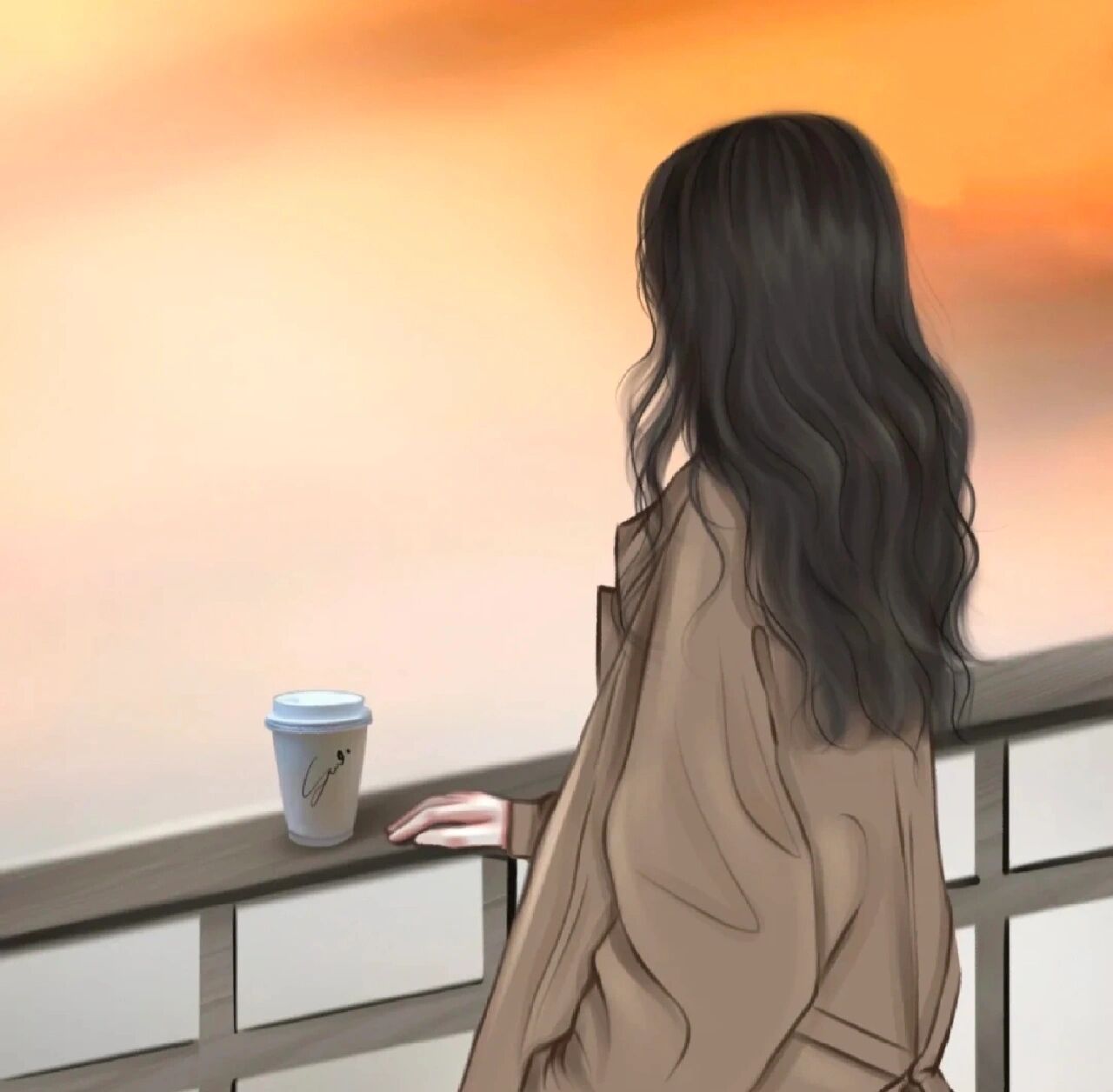独处系列的氛围感女生头像