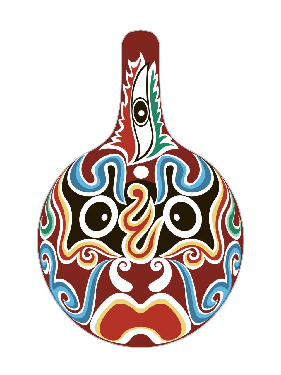 马勺脸谱# #马勺装饰画# #素材分享# #中国传统文化# #弘扬中国传统