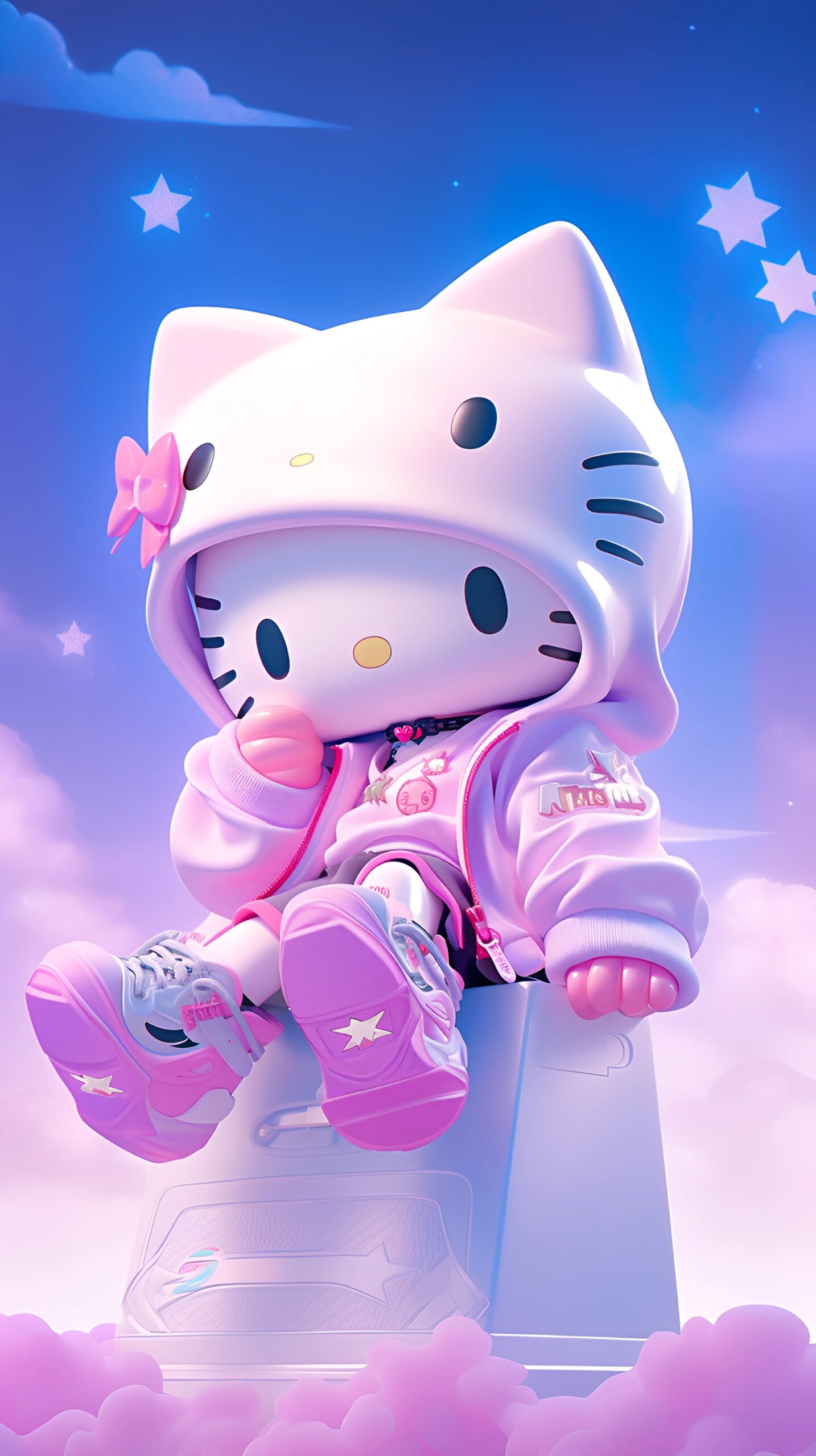 粉色kitty猫|满满的少女心|精美壁纸