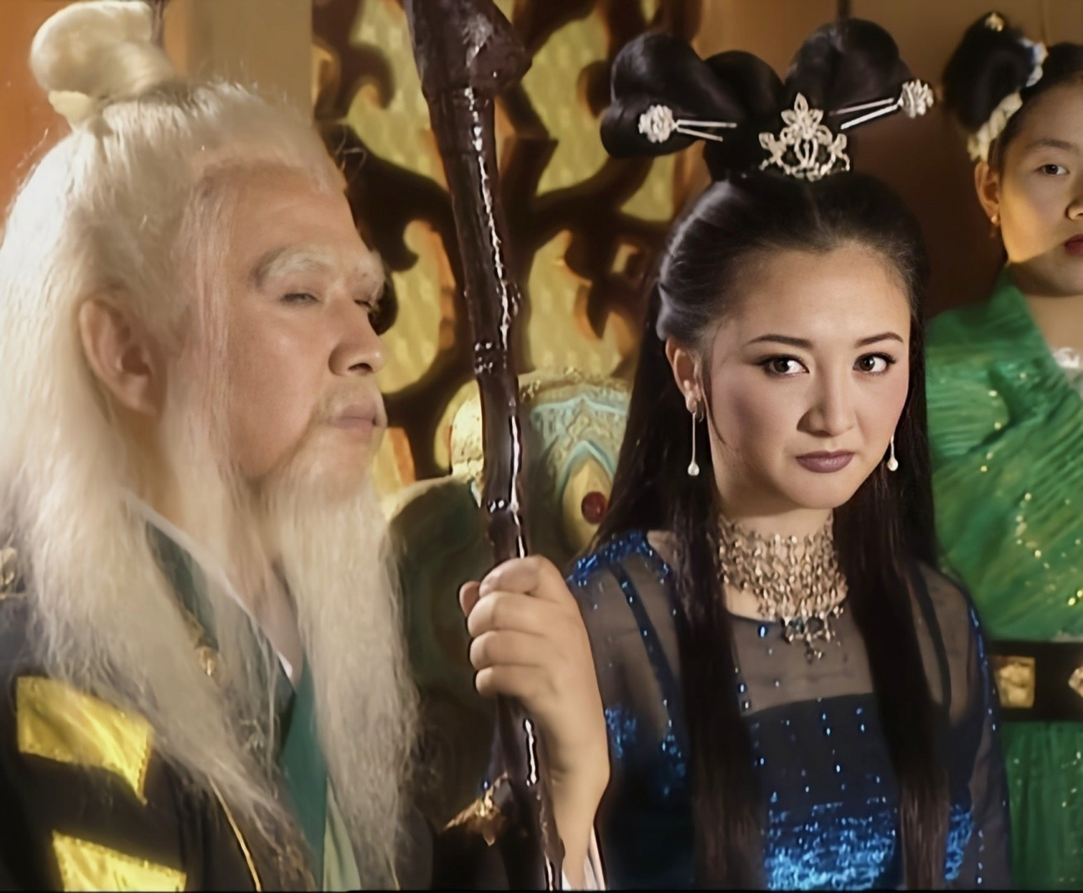 白面狐狸扮演者虞梦 《西游记续集》中白面狐狸扮演者虞梦,美艳无比